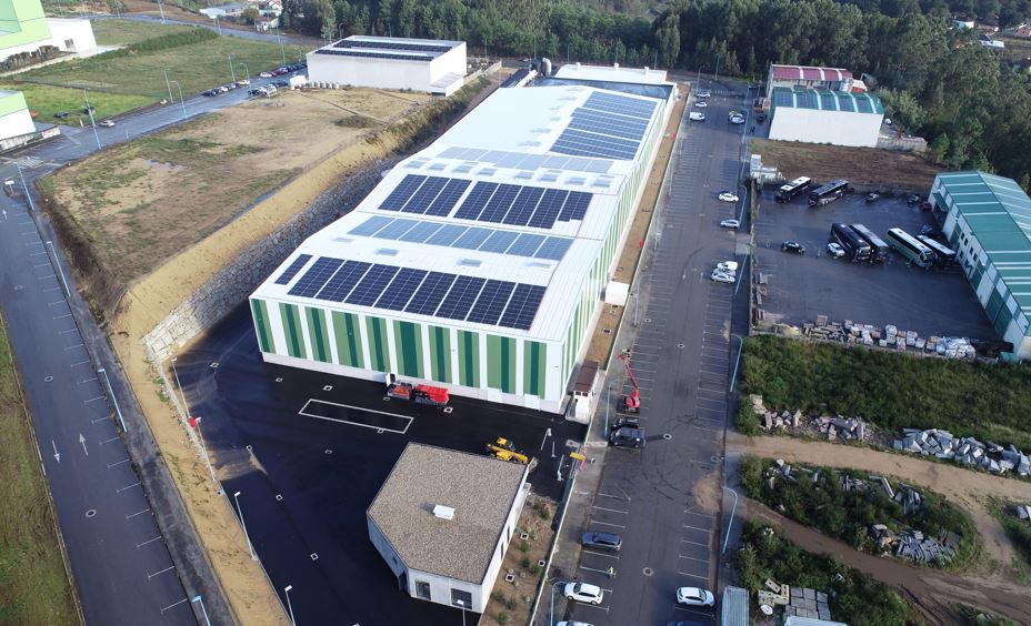 Vista aérea planta compostaje Vilanova de Arousa