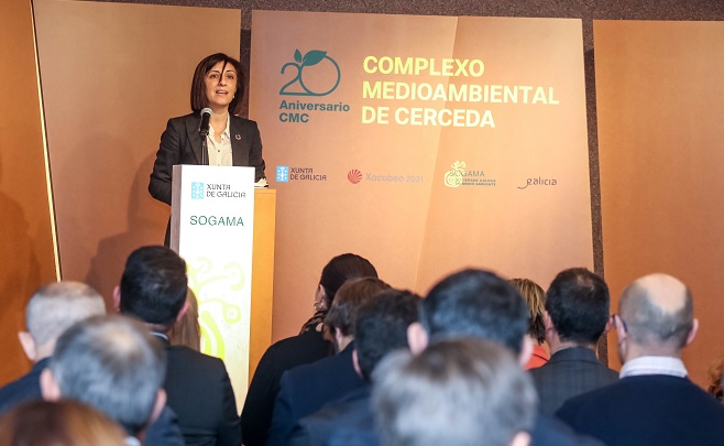 Ángeles Vázquez destaca el hito de Sogama por situar a Galicia a la cabeza en reducción y reciclaje Ángeles Vázquez destaca el hito de Sogama por situar a Galicia a la cabeza en reducción y reciclaje