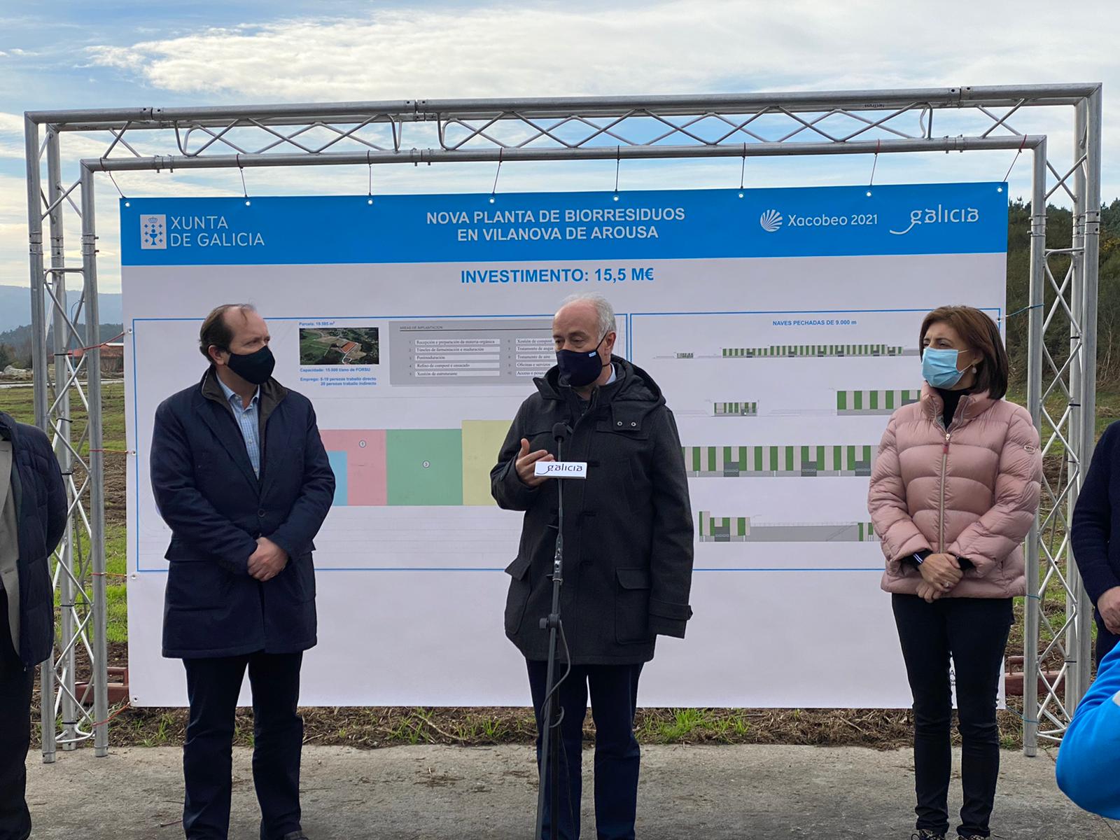 Medio Ambiente, a través de Sogama, invierte 15,5 M€ en la futura planta de biorresiduos de Vilanova Medio Ambiente, a través de Sogama, invierte 15,5 M€ en la futura planta de biorresiduos de Vilanova
