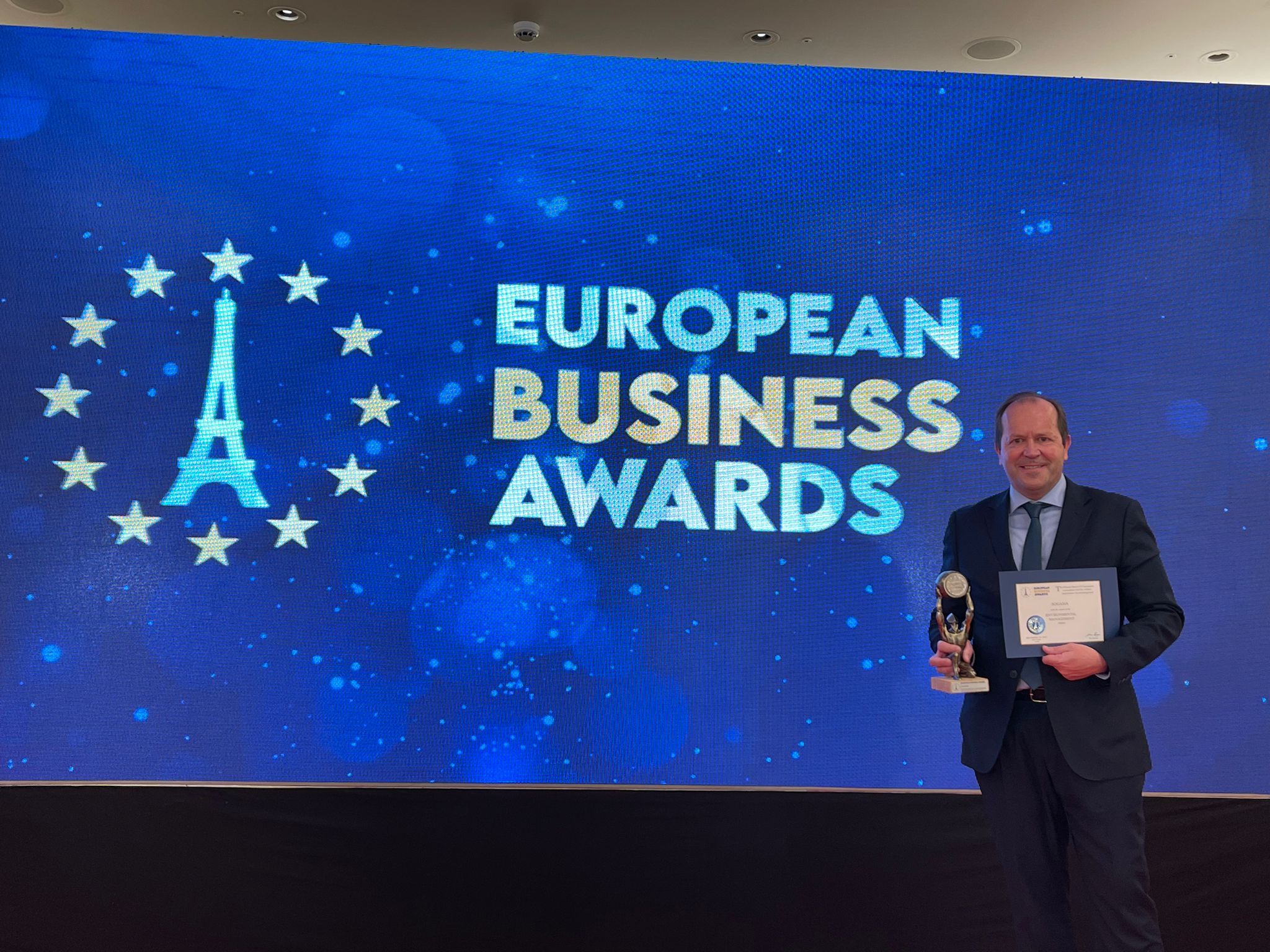 Sogama, premiada en los European Business Awards 2021 por su compromiso medioambiental 