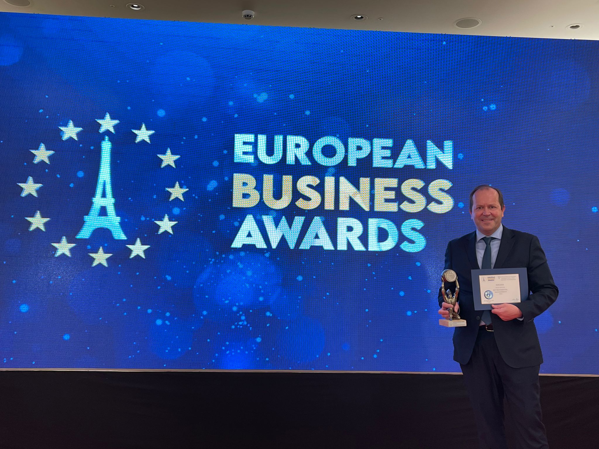 Sogama, premiada en los European Business Awards 2021 por su compromiso medioambiental Sogama, premiada en los European Business Awards 2021 por su compromiso medioambiental