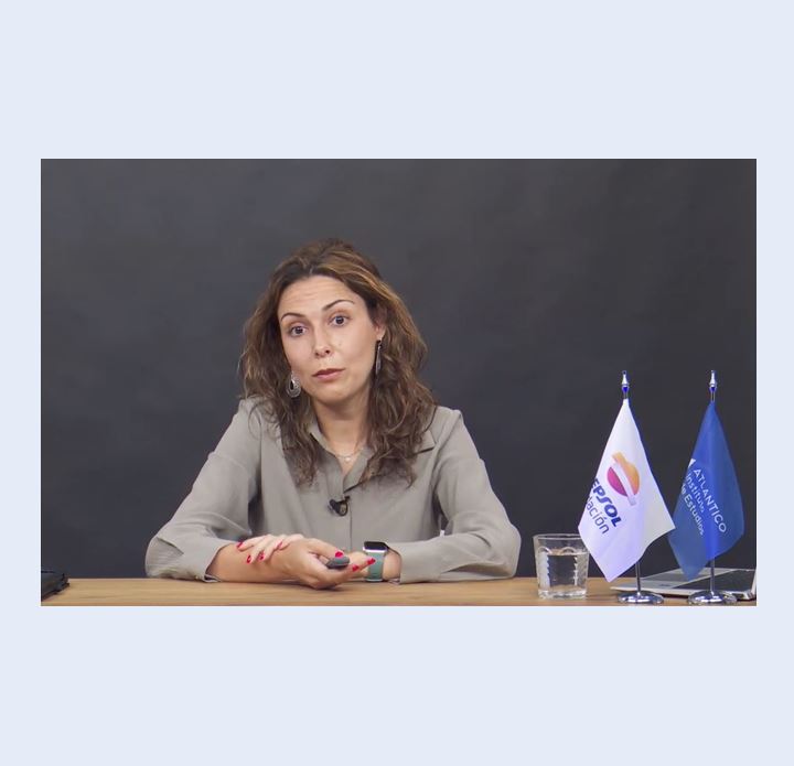 Un dos momentos da intervención de Mirta Sueiro
