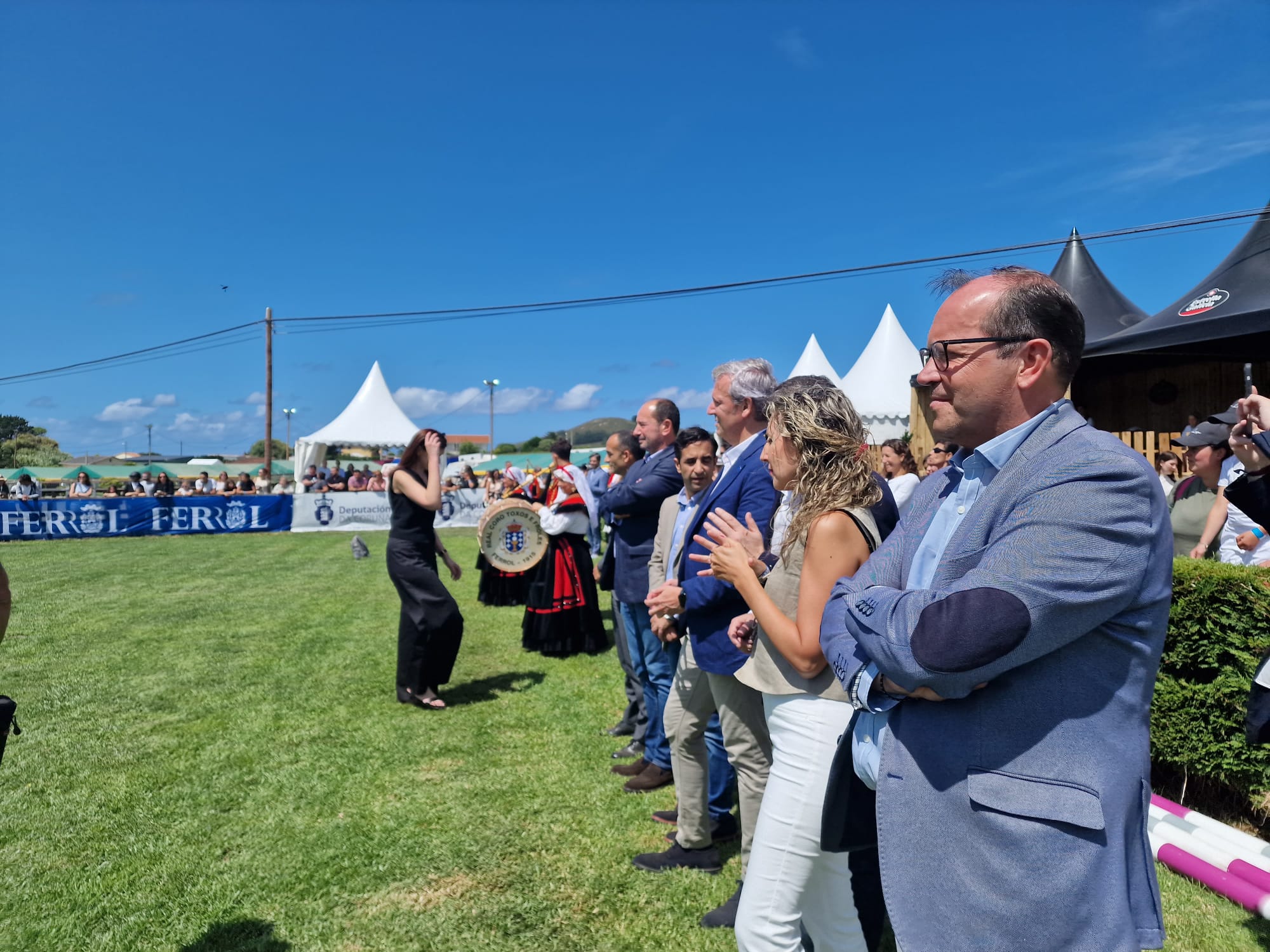 O presidente de Sogama, no acto inaugural de Equiocio, presidido polo presidente da Xunta