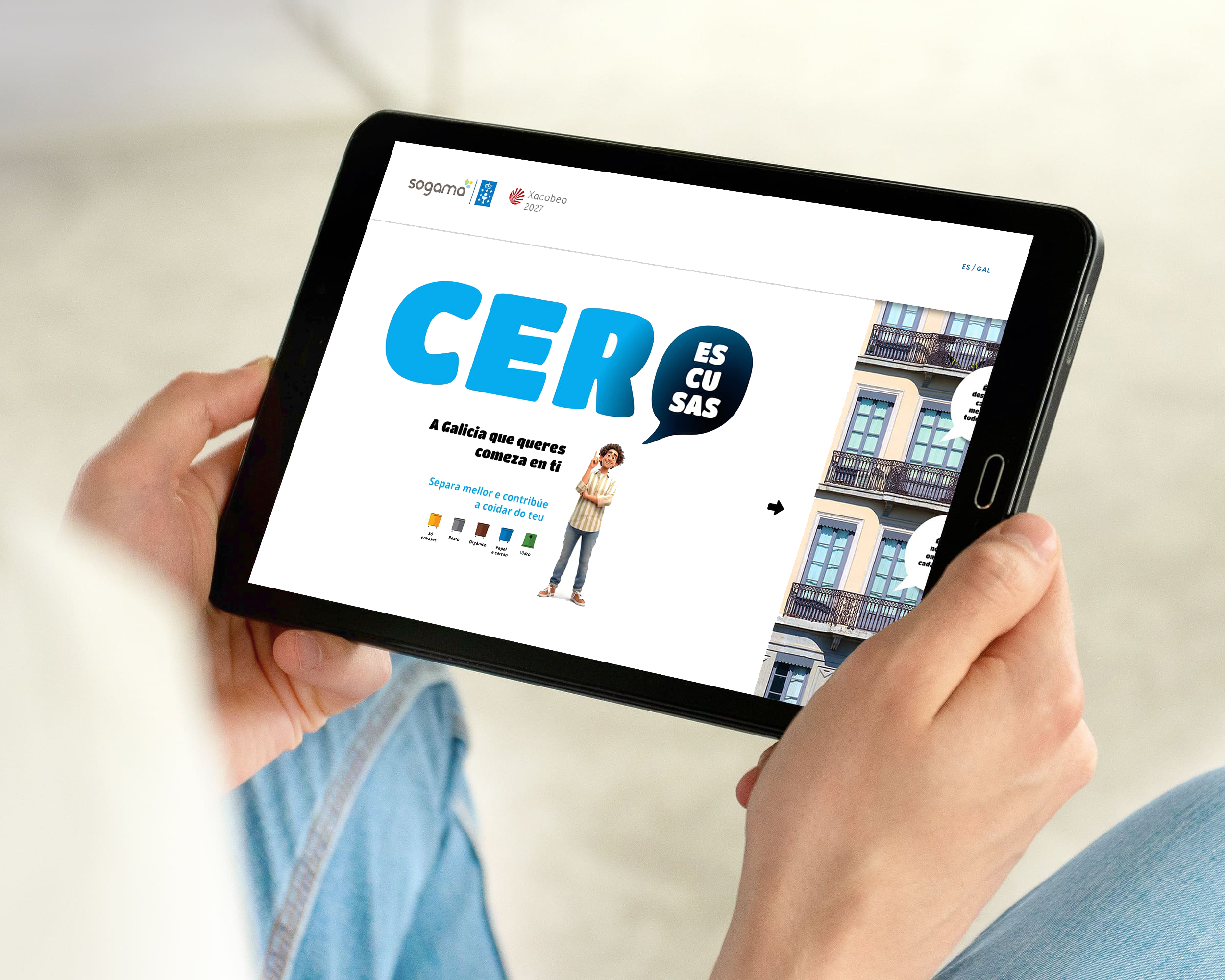 Campaña en tablet