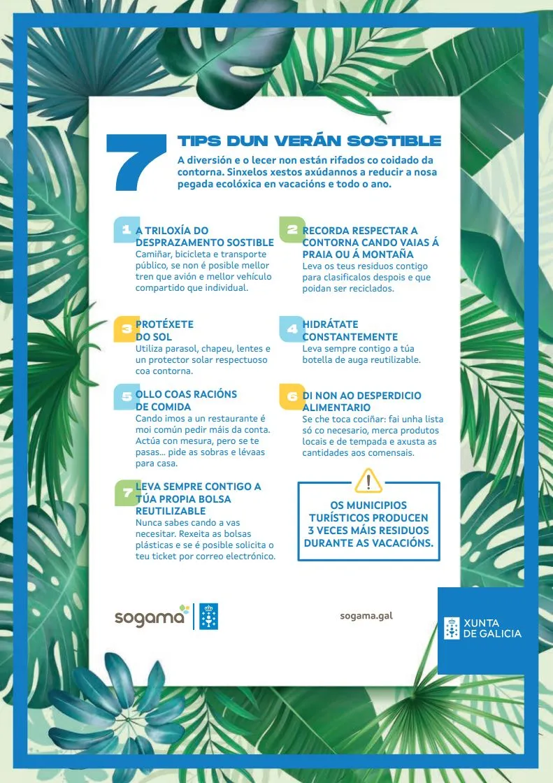 7 tips Sogama para un verán sostible