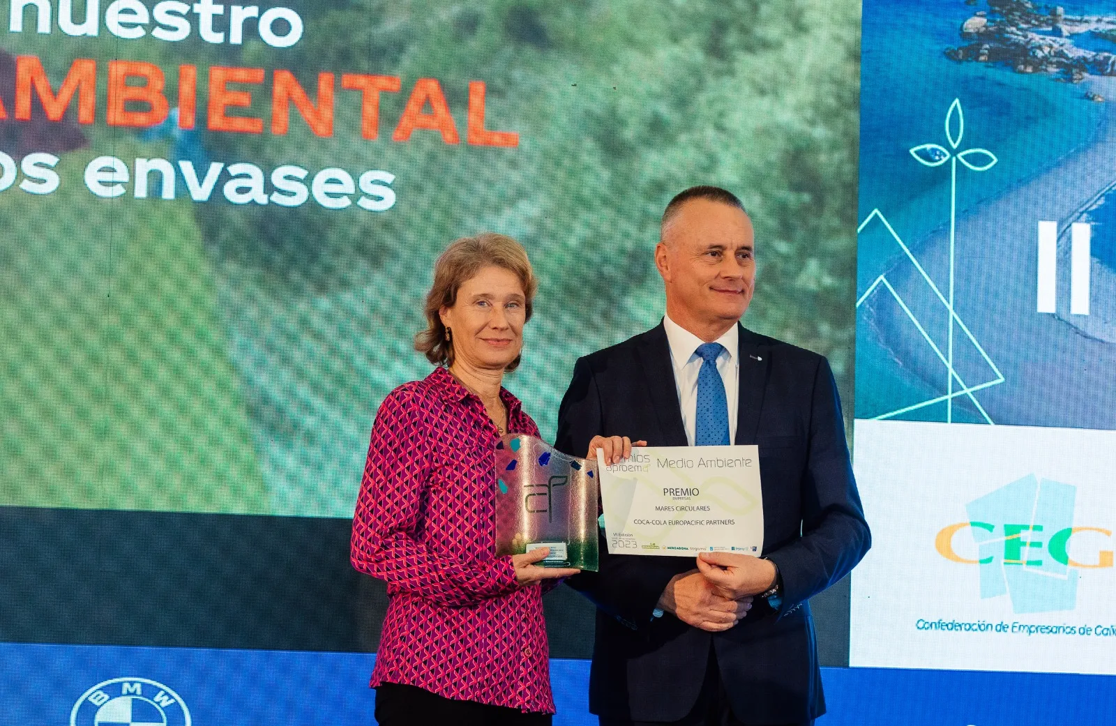 Entrega premio a Coca-Cola Europacific Partners 