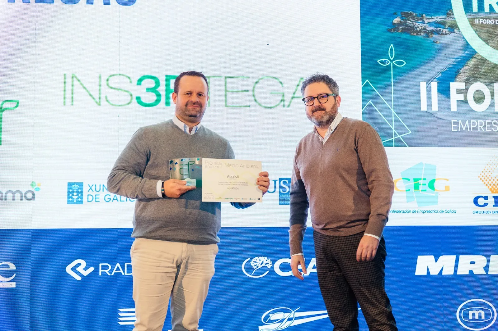 Entrega premio ao director xeral de Insertega