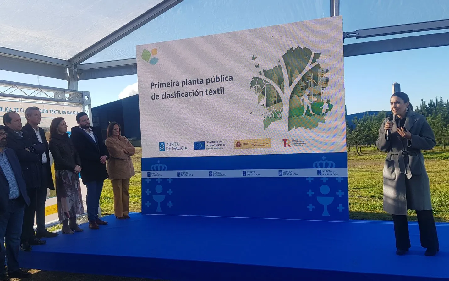Intervención de la directora general de Sogama durante la presentación del proyecto de la futura planta