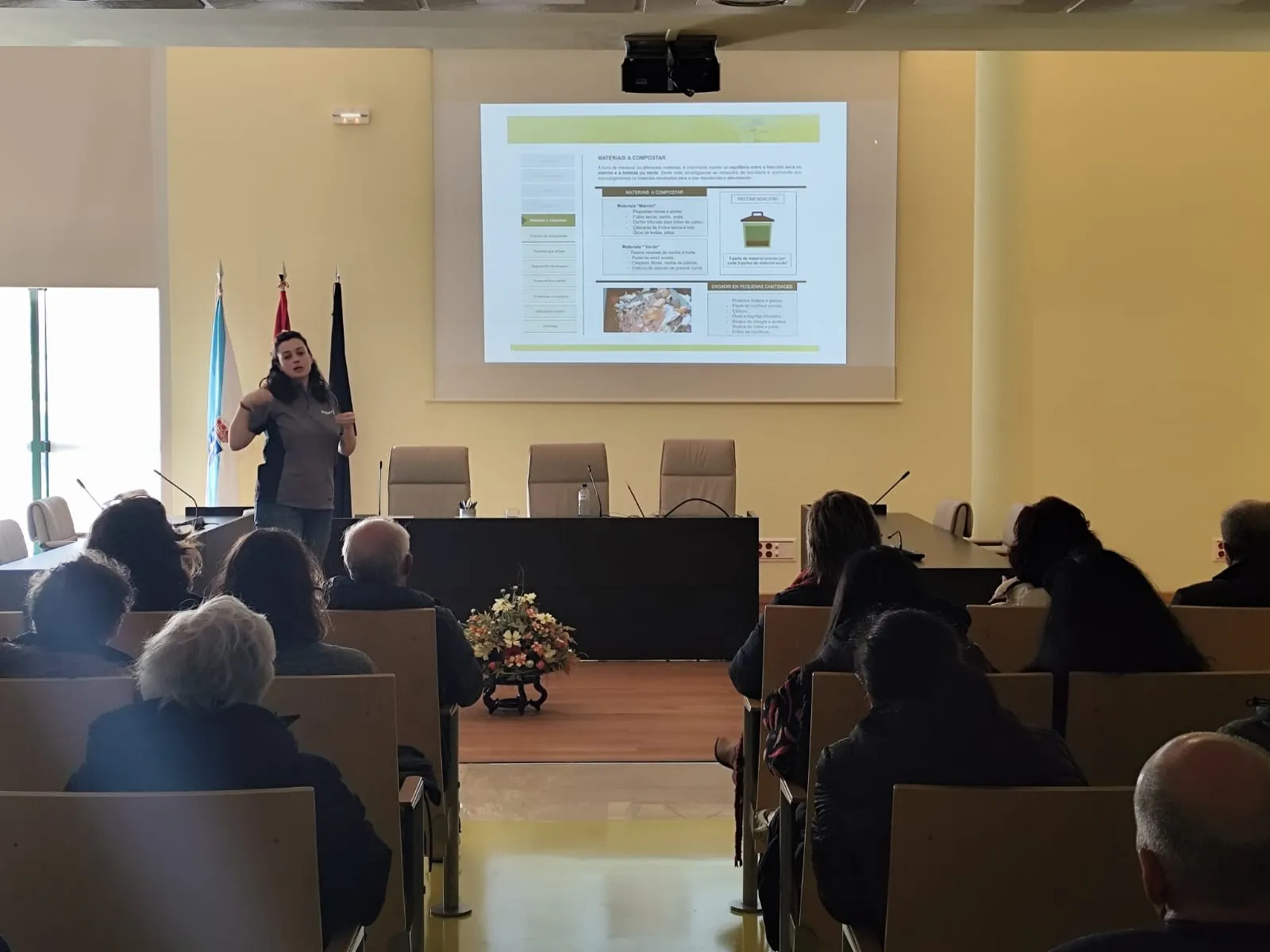 Momento del curso impartido en el Concello das Somozas