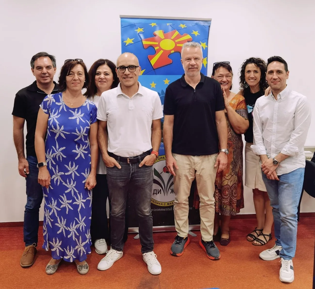 Integrantes del proyecto Twinning en las dependencias del Servicio de Inspección Ambiental en Skopje