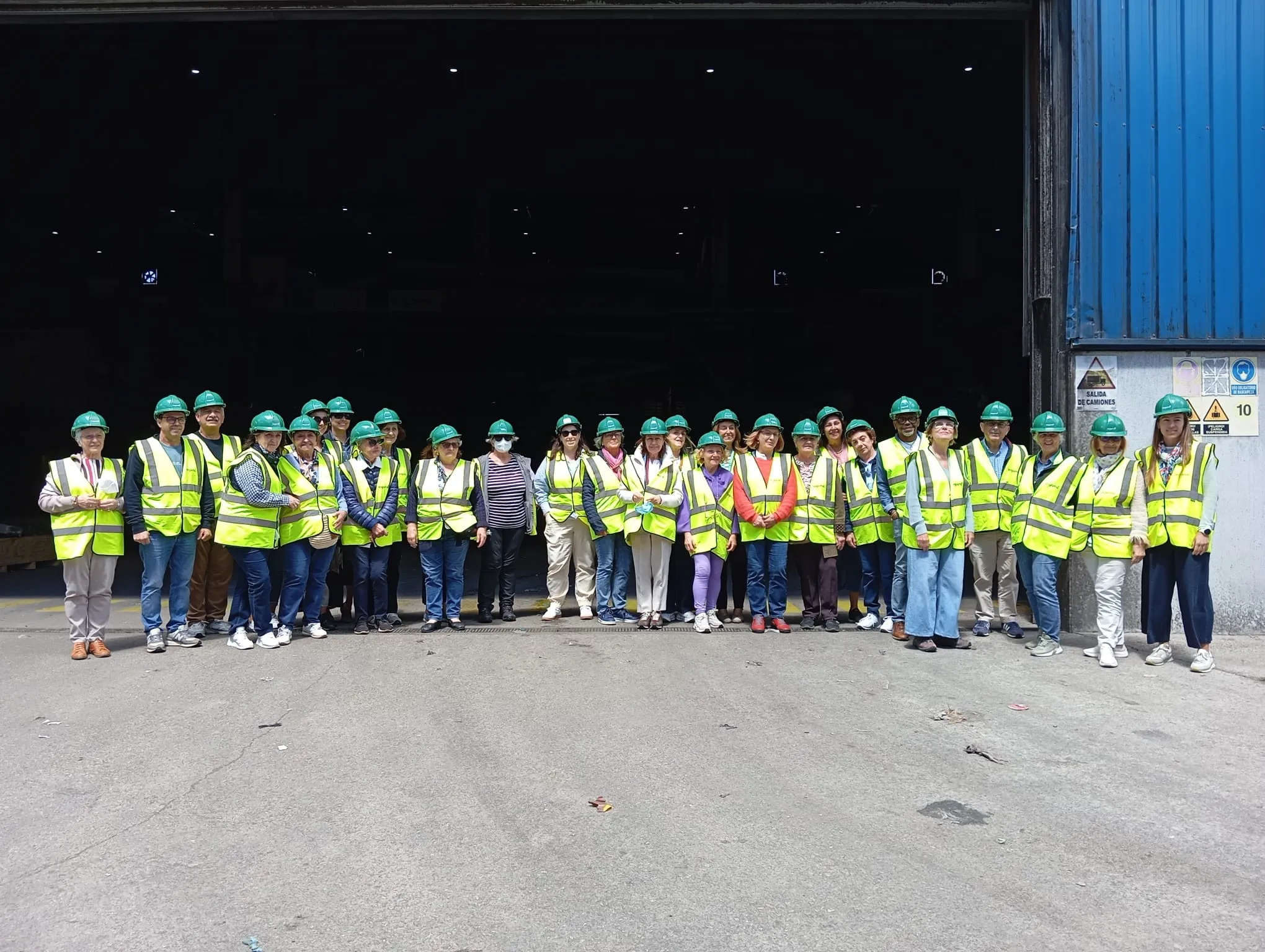Grupo en el Complejo Medioambiental de Sogama